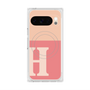 プレミアムスクエアケース with Pixelsnap［ オリジナル - initial two tone - H pink ］