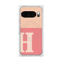 プレミアムスクエアケース with Pixelsnap［ オリジナル - initial two tone - H pink ］