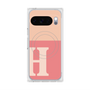 プレミアムスクエアケース with Pixelsnap［ オリジナル - initial two tone - H pink ］