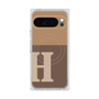 プレミアムスクエアケース with Pixelsnap［ オリジナル - initial two tone - H brown ］