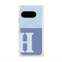 プレミアムスクエアケース with Pixelsnap［ オリジナル - initial two tone - H blue ］
