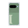 プレミアムスクエアケース with Pixelsnap［ オリジナル - initial two tone - I green ］