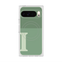 プレミアムスクエアケース with Pixelsnap［ オリジナル - initial two tone - I green ］