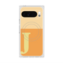 プレミアムスクエアケース with Pixelsnap［ オリジナル - initial two tone - J orange ］