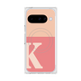 プレミアムスクエアケース with Pixelsnap［ オリジナル - initial two tone - K pink ］
