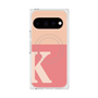 プレミアムスクエアケース with Pixelsnap［ オリジナル - initial two tone - K pink ］