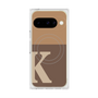プレミアムスクエアケース with Pixelsnap［ オリジナル - initial two tone - K brown ］