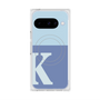 プレミアムスクエアケース with Pixelsnap［ オリジナル - initial two tone - K blue ］