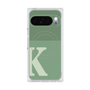 プレミアムスクエアケース with Pixelsnap［ オリジナル - initial two tone - K green ］