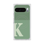 プレミアムスクエアケース with Pixelsnap［ オリジナル - initial two tone - K green ］