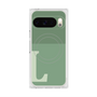 プレミアムスクエアケース with Pixelsnap［ オリジナル - initial two tone - L green ］
