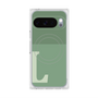 プレミアムスクエアケース with Pixelsnap［ オリジナル - initial two tone - L green ］