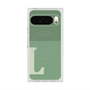 プレミアムスクエアケース with Pixelsnap［ オリジナル - initial two tone - L green ］