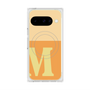 プレミアムスクエアケース with Pixelsnap［ オリジナル - initial two tone - M orange ］