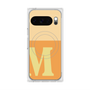 プレミアムスクエアケース with Pixelsnap［ オリジナル - initial two tone - M orange ］
