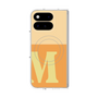 プレミアムスクエアケース with Pixelsnap［ オリジナル - initial two tone - M orange ］