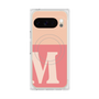 プレミアムスクエアケース with Pixelsnap［ オリジナル - initial two tone - M pink ］