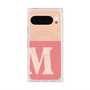 プレミアムスクエアケース with Pixelsnap［ オリジナル - initial two tone - M pink ］