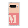 プレミアムスクエアケース with Pixelsnap［ オリジナル - initial two tone - M pink ］