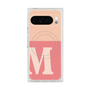 プレミアムスクエアケース with Pixelsnap［ オリジナル - initial two tone - M pink ］