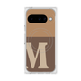 プレミアムスクエアケース with Pixelsnap［ オリジナル - initial two tone - M brown ］