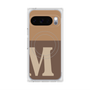 プレミアムスクエアケース with Pixelsnap［ オリジナル - initial two tone - M brown ］
