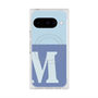 プレミアムスクエアケース with Pixelsnap［ オリジナル - initial two tone - M blue ］