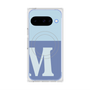 プレミアムスクエアケース with Pixelsnap［ オリジナル - initial two tone - M blue ］