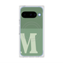 プレミアムスクエアケース with Pixelsnap［ オリジナル - initial two tone - M green ］