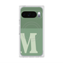 プレミアムスクエアケース with Pixelsnap［ オリジナル - initial two tone - M green ］