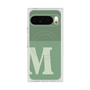 プレミアムスクエアケース with Pixelsnap［ オリジナル - initial two tone - M green ］