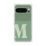 プレミアムスクエアケース with Pixelsnap［ オリジナル - initial two tone - M green ］