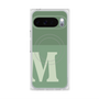 プレミアムスクエアケース with Pixelsnap［ オリジナル - initial two tone - M green ］