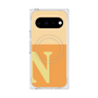 プレミアムスクエアケース with Pixelsnap［ オリジナル - initial two tone - N orange ］