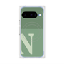 プレミアムスクエアケース with Pixelsnap［ オリジナル - initial two tone - N green ］