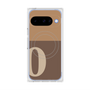 プレミアムスクエアケース with Pixelsnap［ オリジナル - initial two tone - O brown ］