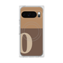 プレミアムスクエアケース with Pixelsnap［ オリジナル - initial two tone - O brown ］