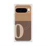 プレミアムスクエアケース with Pixelsnap［ オリジナル - initial two tone - O brown ］