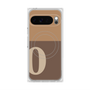 プレミアムスクエアケース with Pixelsnap［ オリジナル - initial two tone - O brown ］