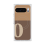 プレミアムスクエアケース with Pixelsnap［ オリジナル - initial two tone - O brown ］