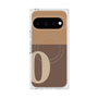 プレミアムスクエアケース with Pixelsnap［ オリジナル - initial two tone - O brown ］