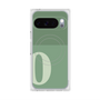 プレミアムスクエアケース with Pixelsnap［ オリジナル - initial two tone - O green ］