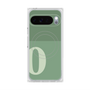 プレミアムスクエアケース with Pixelsnap［ オリジナル - initial two tone - O green ］