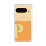 プレミアムスクエアケース with Pixelsnap［ オリジナル - initial two tone - P orange ］