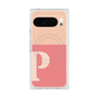 プレミアムスクエアケース with Pixelsnap［ オリジナル - initial two tone - P pink ］