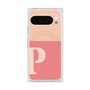 プレミアムスクエアケース with Pixelsnap［ オリジナル - initial two tone - P pink ］