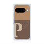 プレミアムスクエアケース with Pixelsnap［ オリジナル - initial two tone - P brown ］