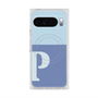 プレミアムスクエアケース with Pixelsnap［ オリジナル - initial two tone - P blue ］