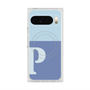 プレミアムスクエアケース with Pixelsnap［ オリジナル - initial two tone - P blue ］