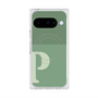 プレミアムスクエアケース with Pixelsnap［ オリジナル - initial two tone - P green ］